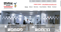 Desktop Screenshot of lifeline-security.co.uk